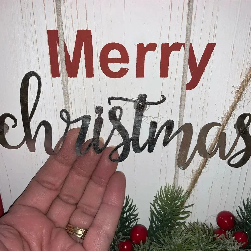 Farmhouse Rustic Merry Christmas Sign‎